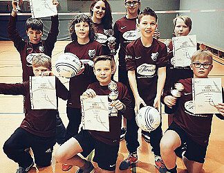 2. vereinsinterne Hallenfaustballturnier der männl. Jugend U12  im Faustball-Einzel 