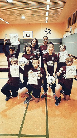 2. vereinsinterne Hallenfaustballturnier der männl. Jugend U12  im Faustball-Einzel 