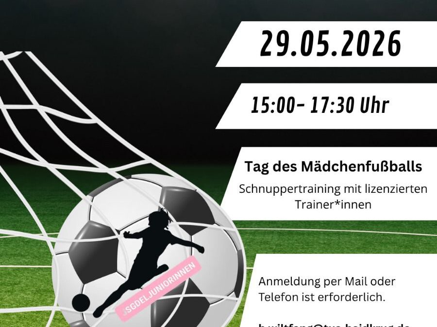 Tag des Mädchenfußballs am 29.05.2026